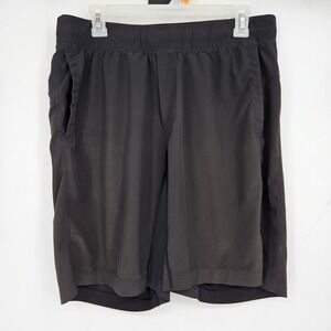 Lululemon Shorts Mens Large Black Activewear Gym Training NO LINER